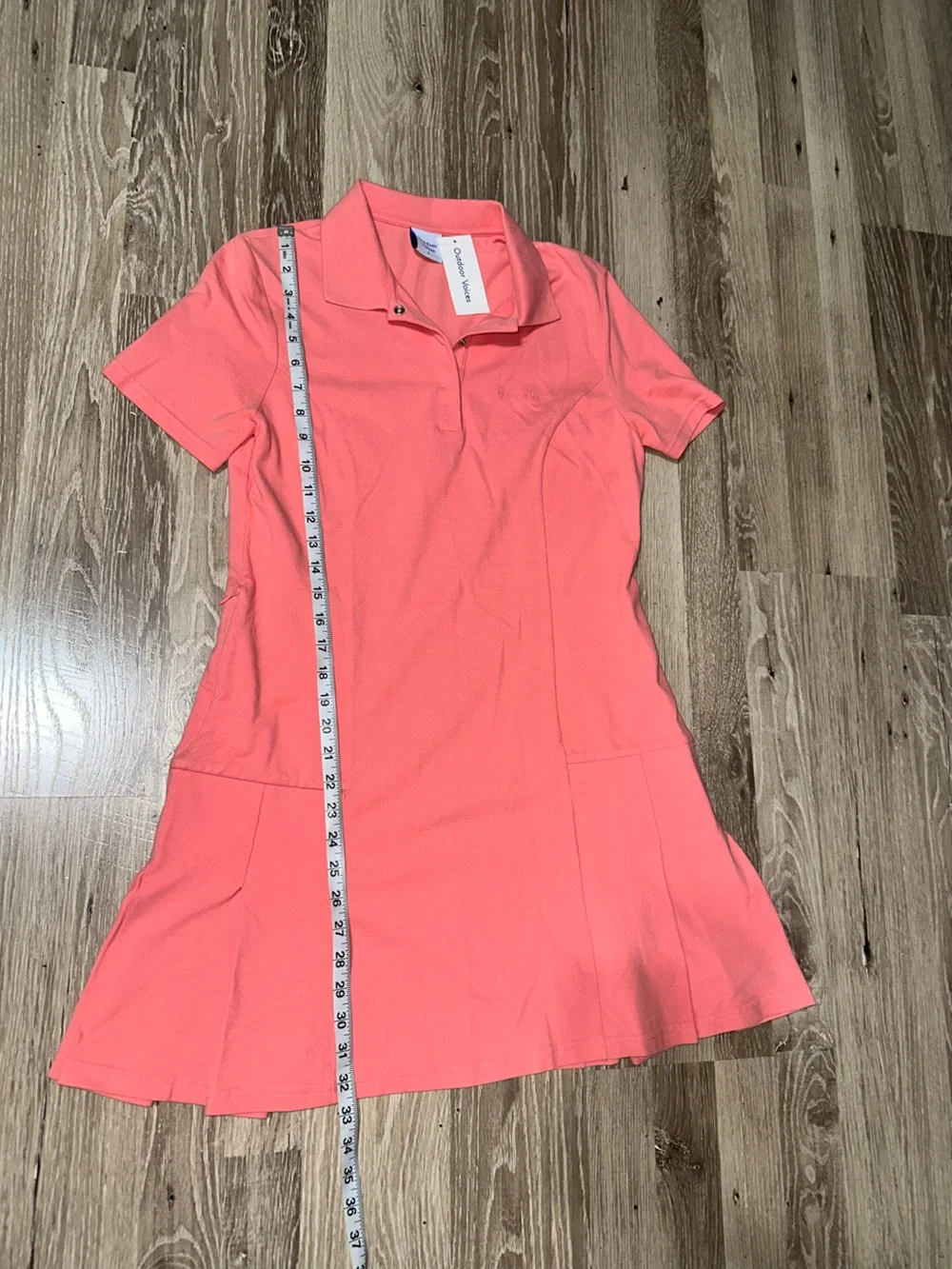 Outdoor‎ Voices  Coral Pink Polo Mini Dress Medium